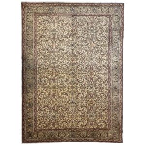 289 x 198cm Hand Knotted Turkish Vintage Oushak  - Wool Rug