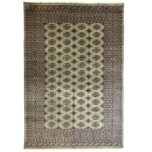 274 x 186cm Hand Knotted Green Karachi Bokhara - Wool Rug