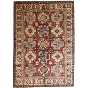 268 x 191cm Hand Knotted Afghan Kazak Wool Rug