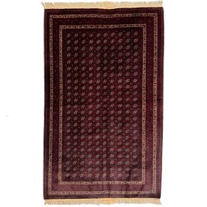 200 x 125cm Red Khoja Roshnai Hand Knotted - Wool Rug