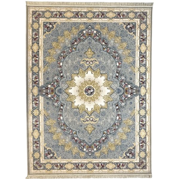 350 x 250cm Grey Persian Machine Made Rug