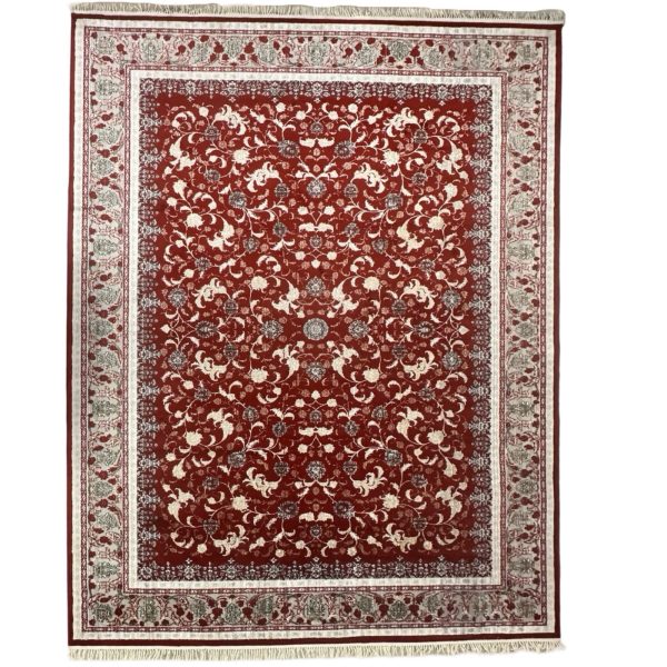 400 x 300cm Red All Over Floral Persian Machine Made Rug