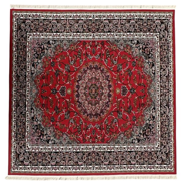 200 x 200cm Persian Red Mashad Square Rug