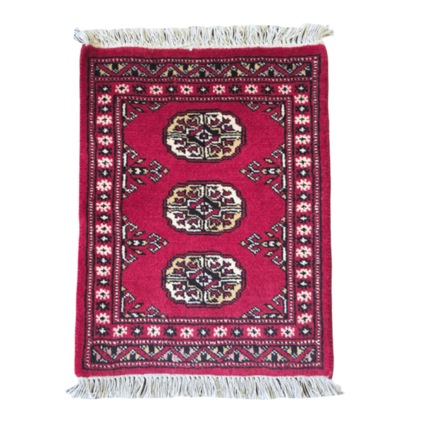 65cm x 45cm Hand Knotted Bokhara – Red Rug