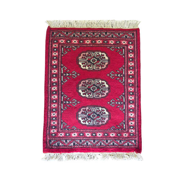 65cm x 45cm Hand Knotted Bokhara – Red Rug