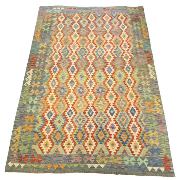 300cm x 207cm Hand Woven Afghan Kilim Rug