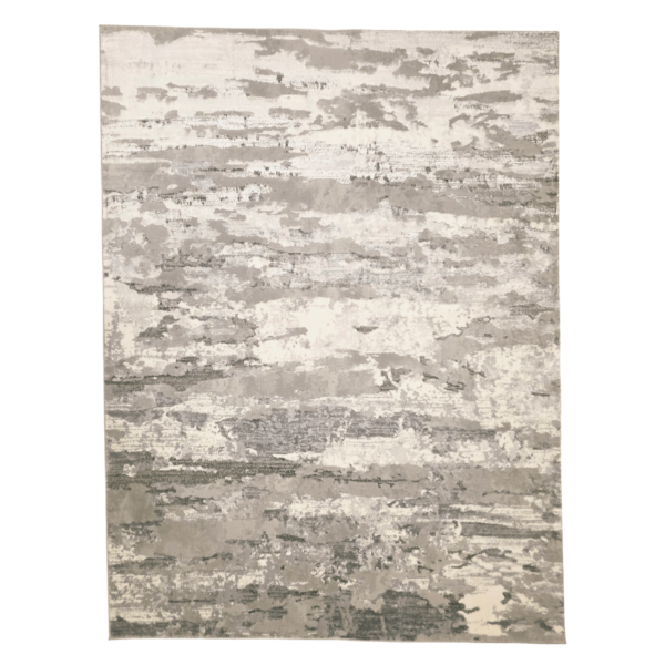 213cm x 160cm Plain Modern Design – Light Grey Cream Rug