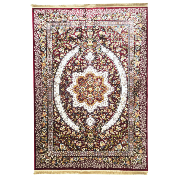 230cm x 160cm Persian Floral Red Design Machine Made Rug