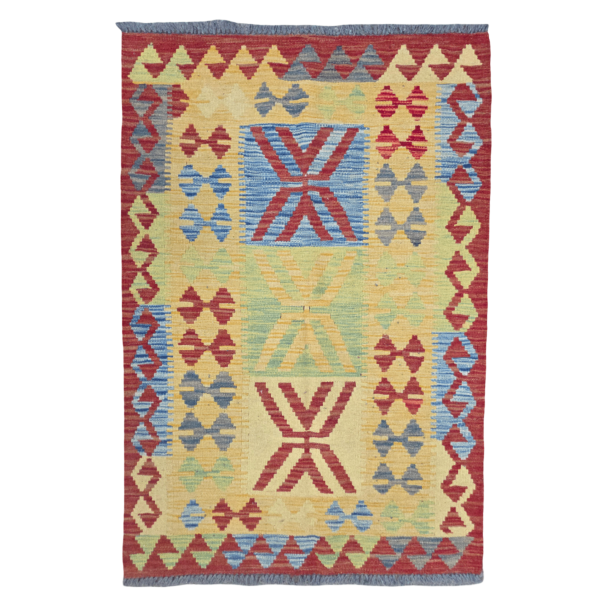 125cm x 84cm Hand Woven Afghan Kilim Rug