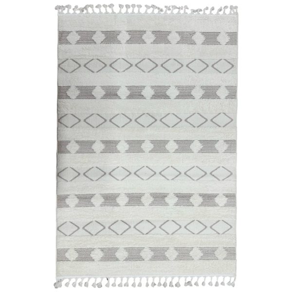 230 x 160cm Turkish Machine Made Rug – Moroccan Diamond Pattern Rug