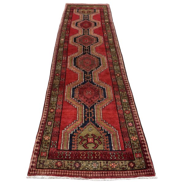372cm x 100cm Hand-Knotted Persian Karabagh Runner Rug