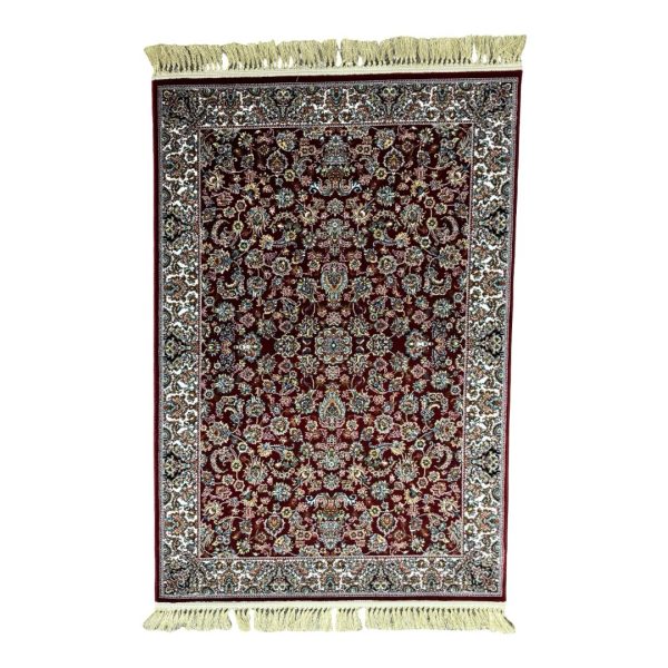 150 × 100cm Deep Red Garden Heritage Rug
