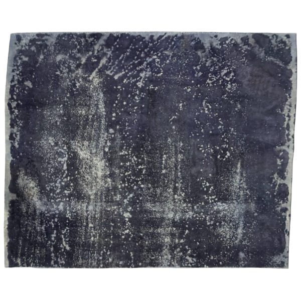 282 × 256cm Ultra Vintage Midnight Navy Hand-Knotted Persian Rug